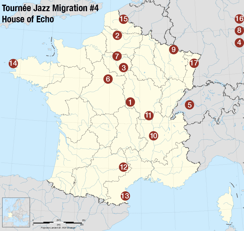 Lire la suite à propos de l’article Tournée Jazz Migration #4 – House of Echo